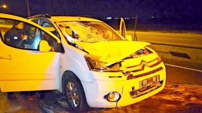 Aksaray’da hafif ticari aracın yayaya çarpması sonucu meydana gelen trafik