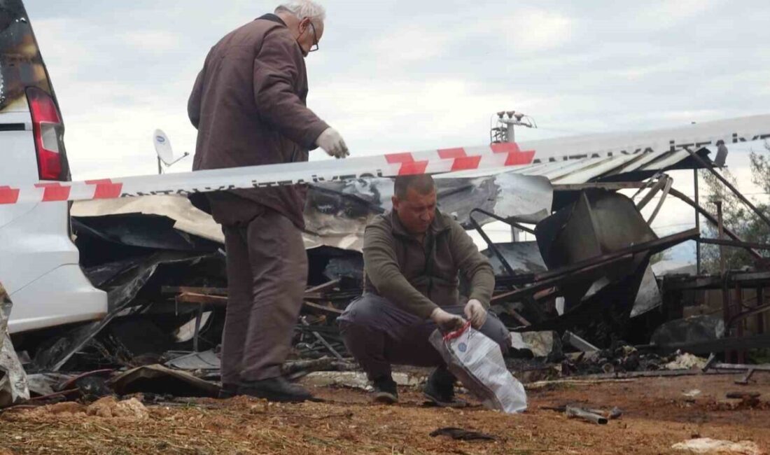 Antalya’da seralarda çalışan işçilerin kaldığı konteynerde çıkan ve 5’i çocuk