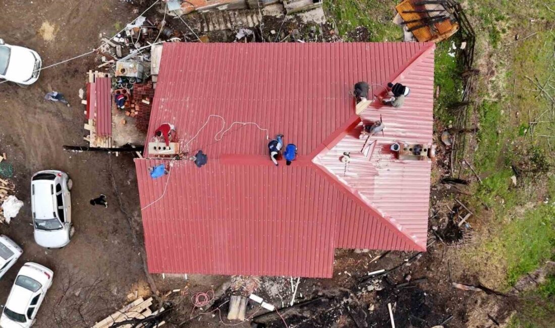 Samsun’un Atakum Belediye Başkanı Serhat Türkel, çıkan yangında evi kullanılamaz
