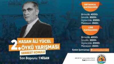 Samsun’un Atakum Belediyesi tarafından düzenlenen Hasan Ali Yücel Öykü Yarışması’nın