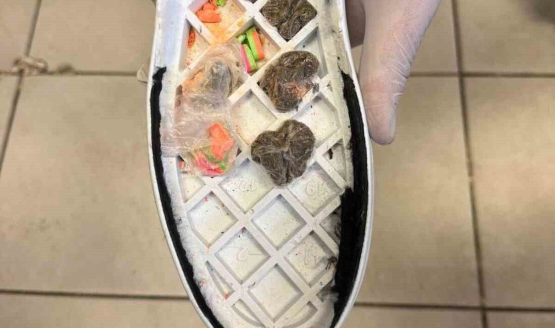 Şanlıurfa’nın Karaköprü ilçesinde jandarma ekiplerince düzenlenen denetimde, ayakkabı tabanına gizlenmiş