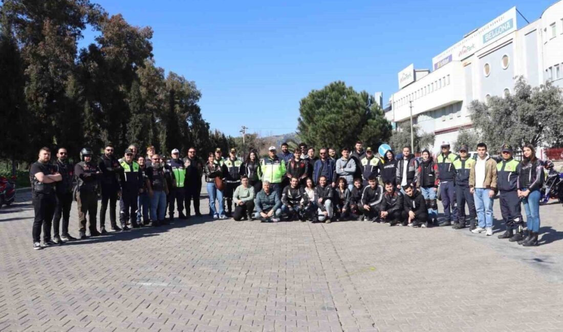Aydın’da motosiklet kazalarının önüne geçmek ve sürücülerin trafikte daha bilinçli