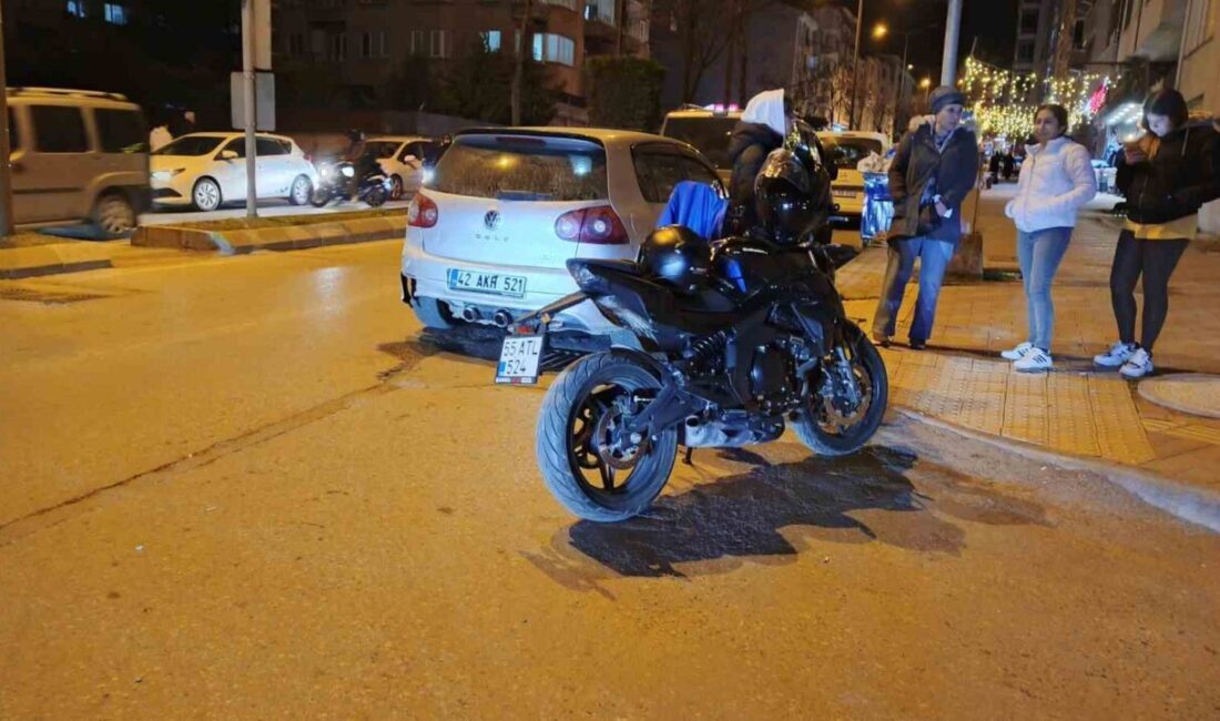 Samsun’un Bafra ilçesinde meydana gelen trafik kazasında motosiklet sürücüsü yaralandı.