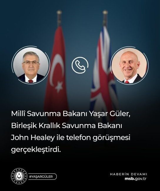 Milli Savunma Bakanı Yaşar Güler, Birleşik Krallık Savunma Bakanı John