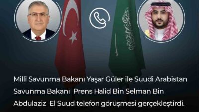 Millî Savunma Bakanı Yaşar Güler ile Suudi Arabistan Savunma Bakanı