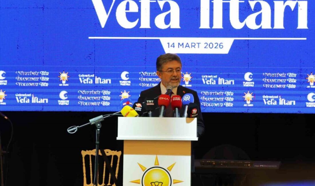 Tarım ve Orman Bakanı İbrahim Yumaklı, Kahramanmaraş’ta iftar buluşmasında yaptığı