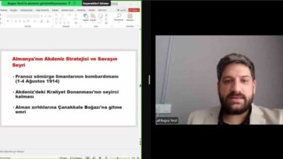 Bartın Üniversitesinde (BARÜ) düzenlenen etkinlikte Çanakkale cephesinin açılmasından 18 Mart