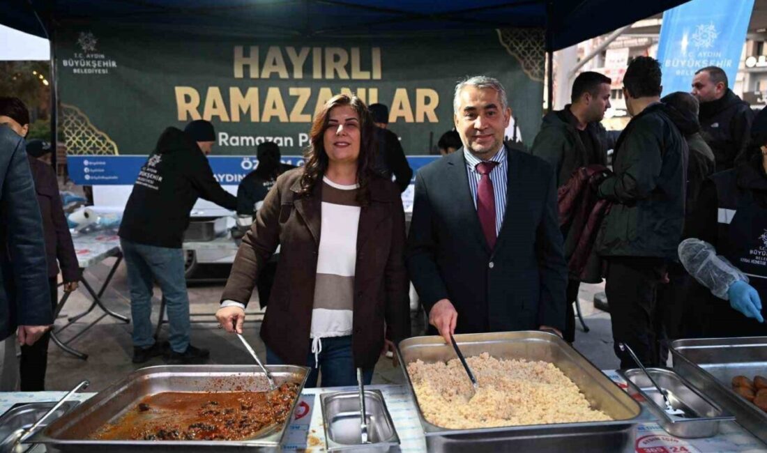 Aydın Büyükşehir Belediyesi tarafından Ramazan ayı nedeniyle kentin farklı noktalarında