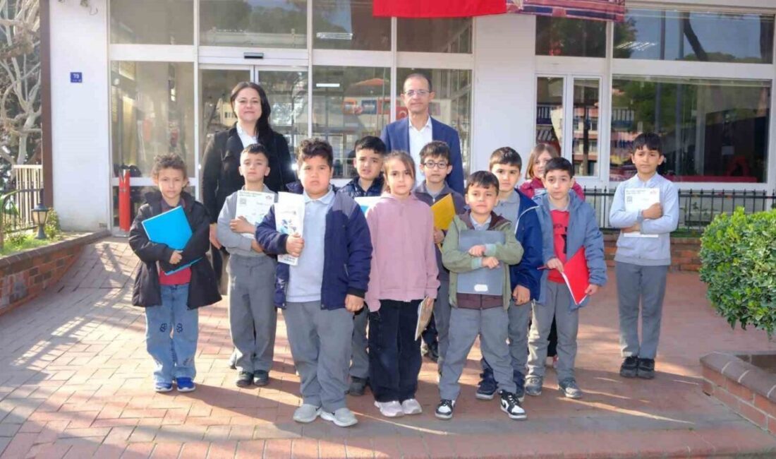 Aydın’ın Kuyucak ilçesinde Başaran İlkokulu öğrencileri, yerel yönetimler konusunu yerinde