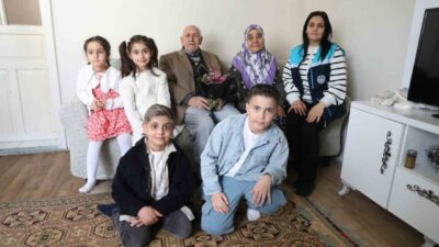 Battalgazi Belediyesi, çocuklarla birlikte yaşlı vatandaşları ziyaret ederek bayram dolayısıyla