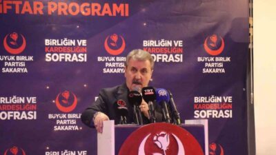 Büyük Birlik Partisi (BBP) Genel Başkanı Mustafa Destici, İsrail Başbakanı