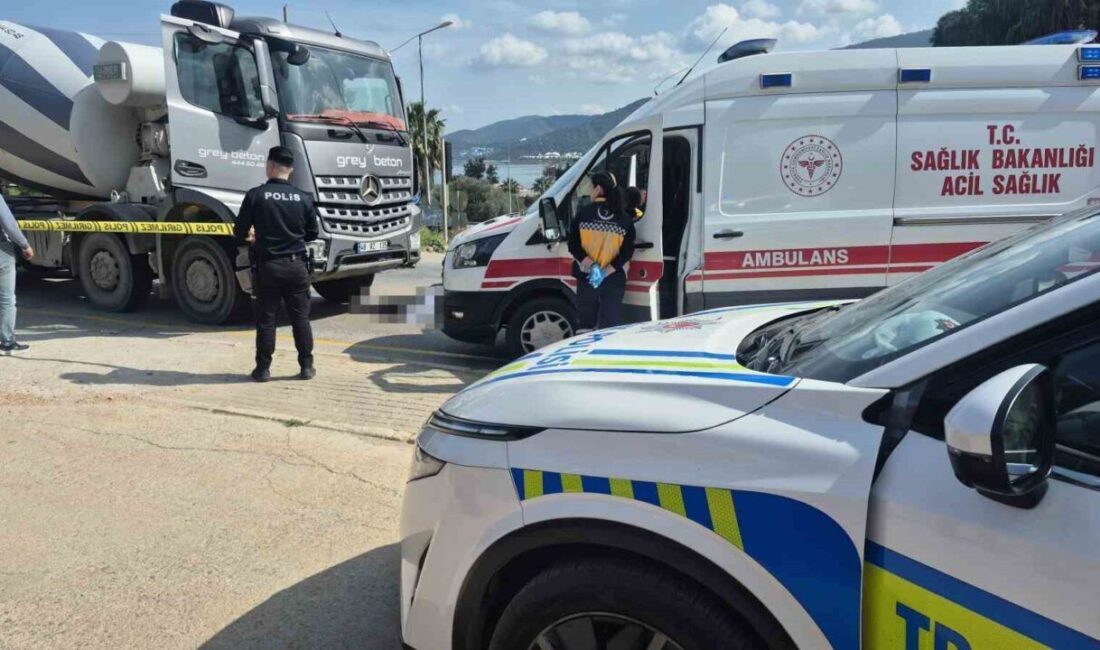 Muğla’nın Bodrum ilçesinde beton mikserinin çarptığı yaşlı adam hayatını kaybetti.