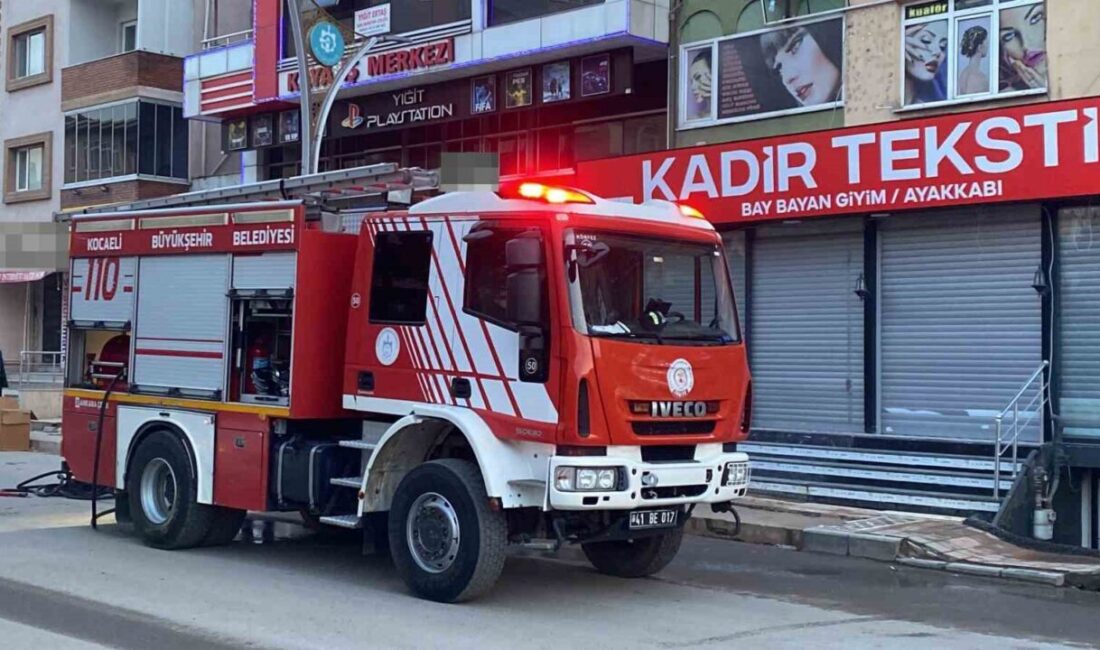 Kocaeli’nin Körfez ilçesinde bir iş yerinde bilgisayarın patlaması sonucu yangın