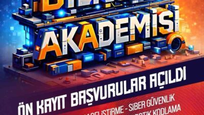 Kayseri Büyükşehir Belediyesi bünyesinde faaliyet gösteren Bilişim Akademisi’nin ön kayıt