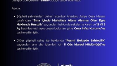 Bingöl’de polis ekipleri tarafından yapılan çalışmada, sahte pasaport ile yakalanan