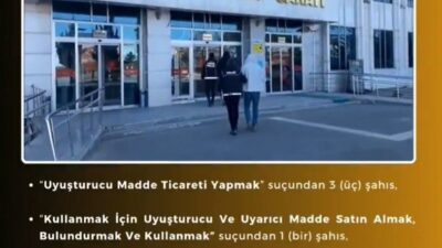 Bingöl’de polis ekiplerinin uyuşturucuyla mücadele kapsamında yaptığı çalışmada, 1 şüpheli