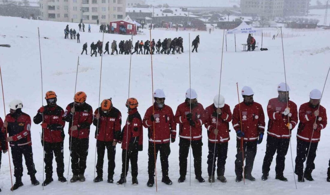 Doğu Anadolu’nun çetin kış şartlarıyla bilinen şehirlerinden Bitlis’te gerçekleştirilen çığ