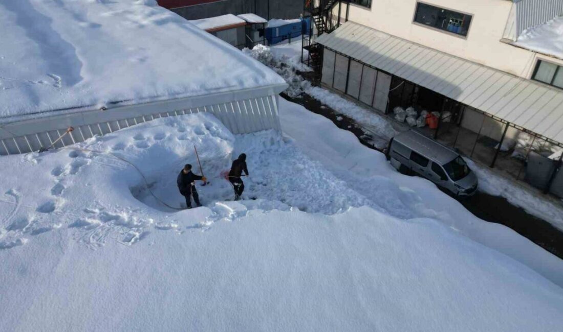 Bitlis’te aralıklarla etkisini sürdüren yoğun kar yağışı, sanayi üretimini de
