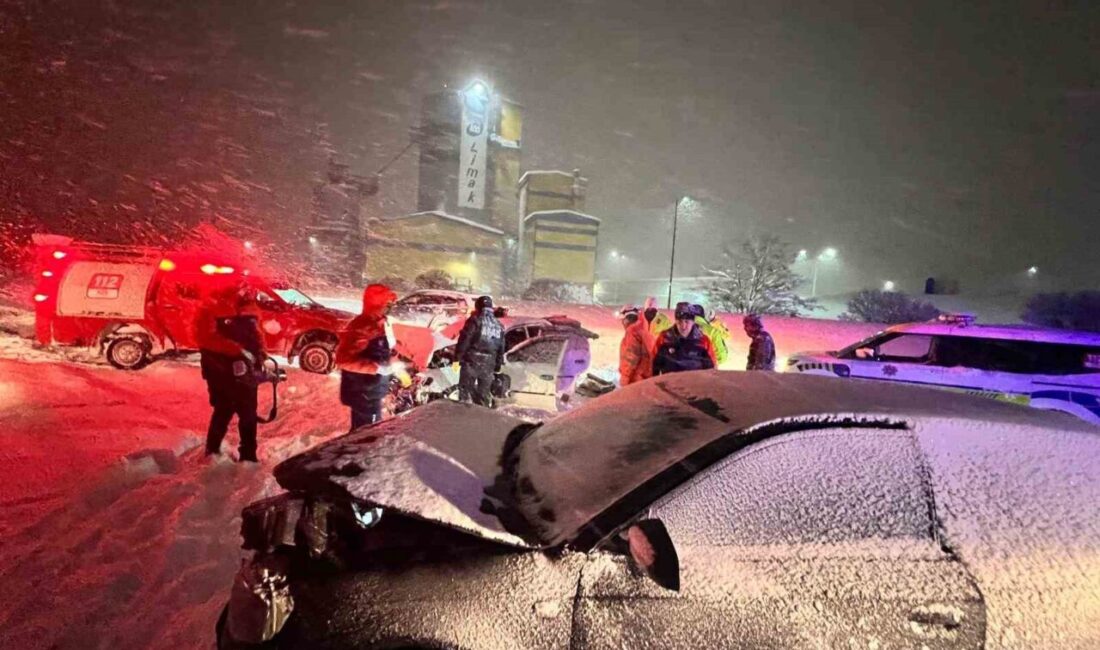 Bitlis’te aşırı kar yağışı kazaları da beraberinde getirdi. Bitlis-Güroymak yolunda