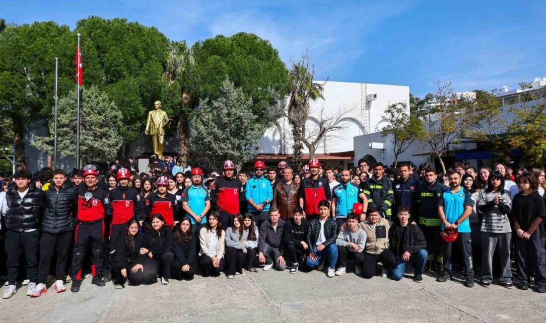 Muğla’nın Bodrum ilçesinde, 1-7 Mart Deprem Haftası kapsamında Kanuni Sultan