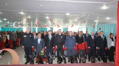 Mersin’in Bozyazı ilçesinde, İstiklal Marşı’nın kabulünün yıl dönümü ve Mehmet