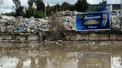 Buca Belediyesi Temizlik İşleri şantiyesinde biriken çöpler ve oluşan hijyen