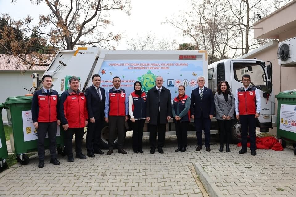 Çanakkale’de 2018 yılından bu yana yürütülen “Bitki Koruma Ürünleri Ambalaj