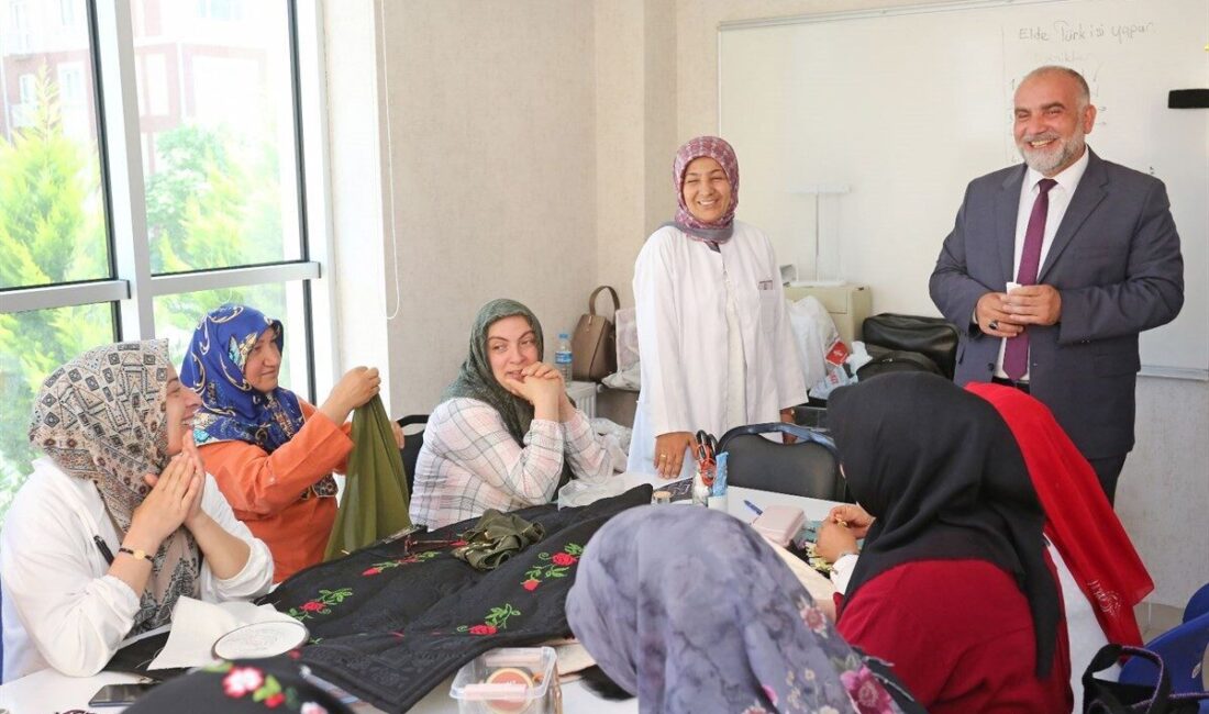 Samsun’un Canik ilçesinde kadınların meslek sahibi olması için yürütülen eğitim