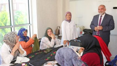 Samsun’un Canik ilçesinde kadınların meslek sahibi olması için yürütülen eğitim
