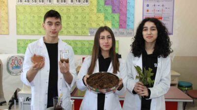 Rize TOBB Fen Lisesi öğrencileri çay atığından yüzde 100’e yakın