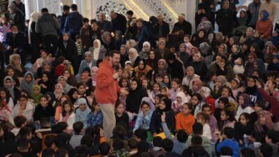 Şahinbey Belediyesi tarafından düzenlenen Ramazan ayı etkinlikleri kapsamında çocuklar, Şahinbey