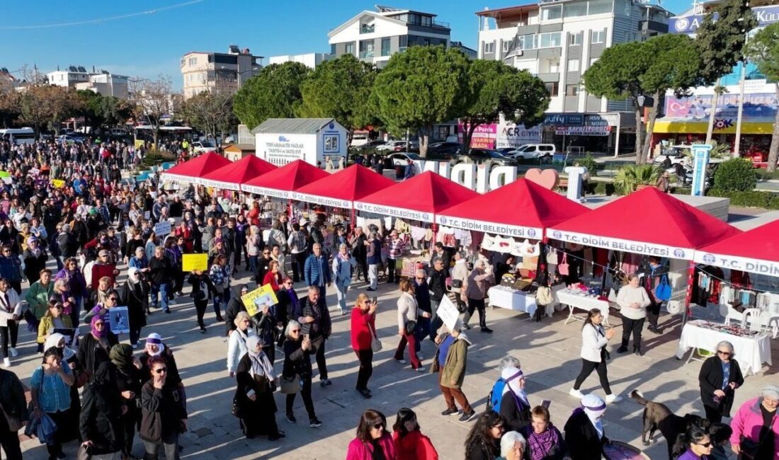 Aydın’ın Didim ilçesinde 8 Mart Dünya Emekçi Kadınlar Günü dolayısıyla