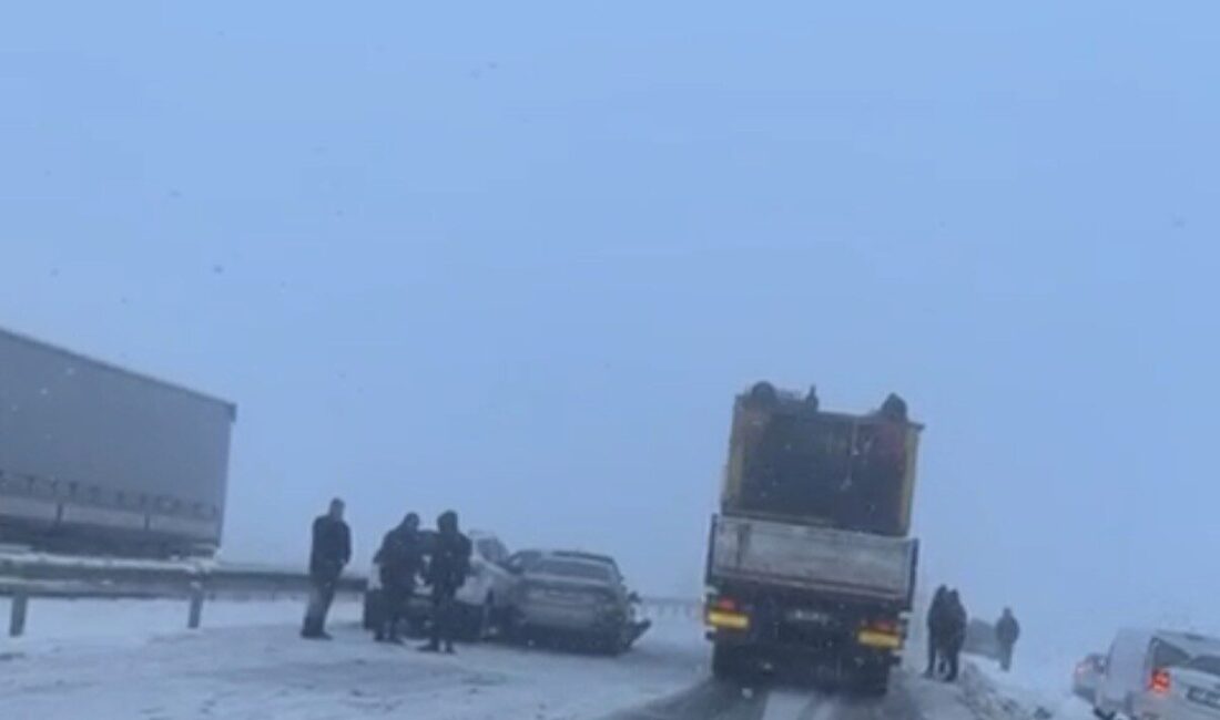Diyarbakır-Şanlıurfa kara yolunda 10 aracın karıştığı zincirleme kazada maddi hasar