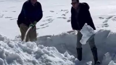 Aydın’ın Bozdoğan ilçesinin simgelerinden olan kar helvasının sırrı Madran Dağı’nın