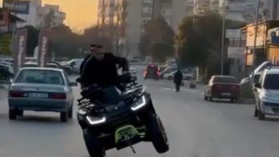 İzmir’in Bornova ilçesinde, ATV aracıyla drift yapan sürücüye 146 bin