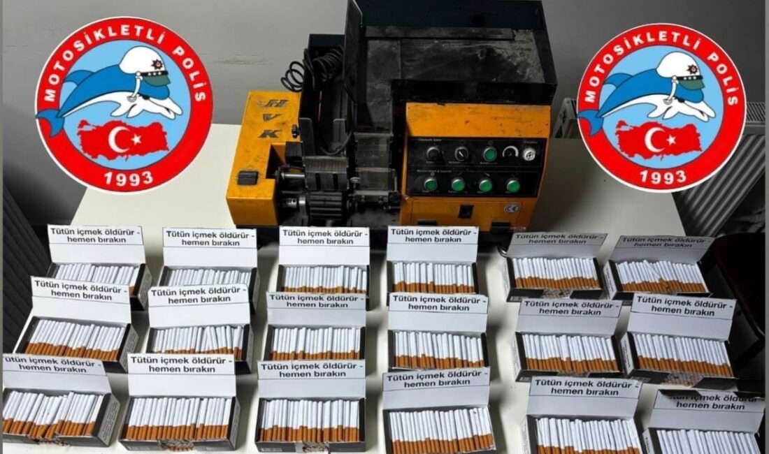 Aydın’ın Efeler ilçesinde durdurulan bir araçtan 3 bin 600 adet