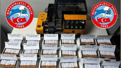 Aydın’ın Efeler ilçesinde durdurulan bir araçtan 3 bin 600 adet