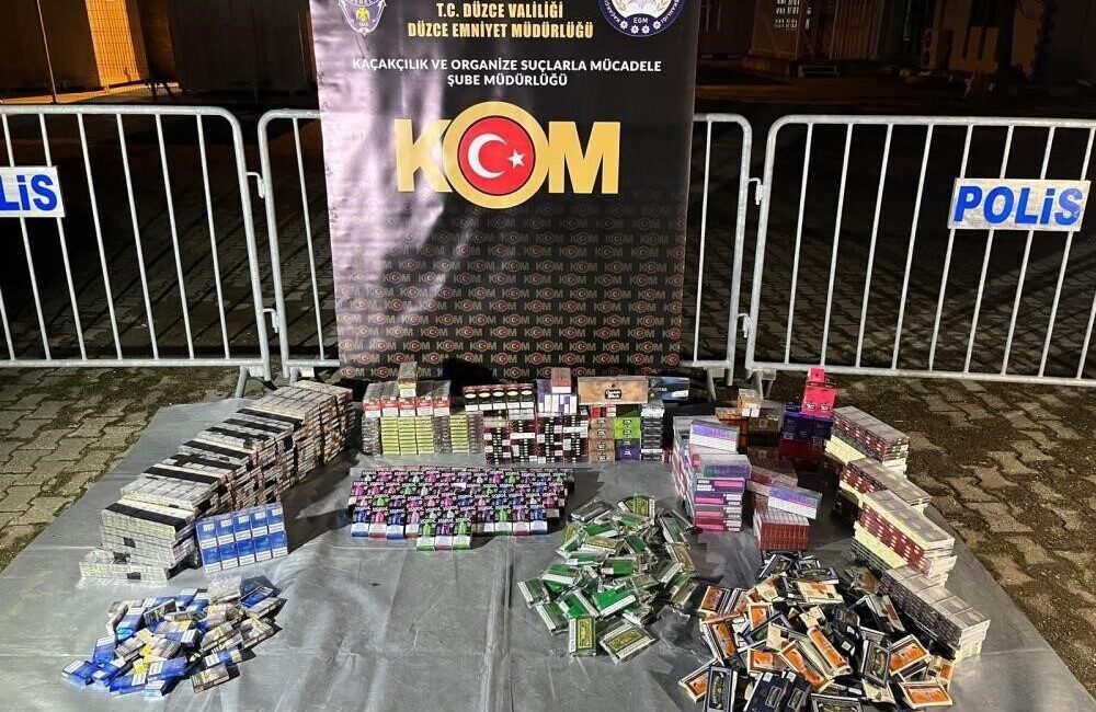 DÜZCE (İHA) – Düzce’de polis ve jandarma ekipleri, yapılan operasyonlarda