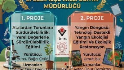 Efeler İlçe Milli Eğitim Müdürlüğü tarafından hazırlanan iki proje, 4004