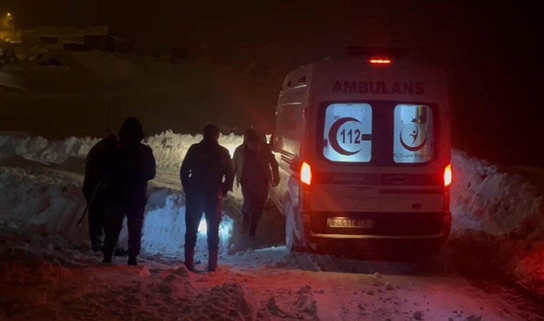 Erzincan’ın Tercan ilçesine bağlı Kalecik köyünde rahatsızlanan bir vatandaş, yoğun