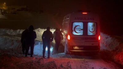 Erzincan’ın Tercan ilçesine bağlı Kalecik köyünde rahatsızlanan bir vatandaş, yoğun