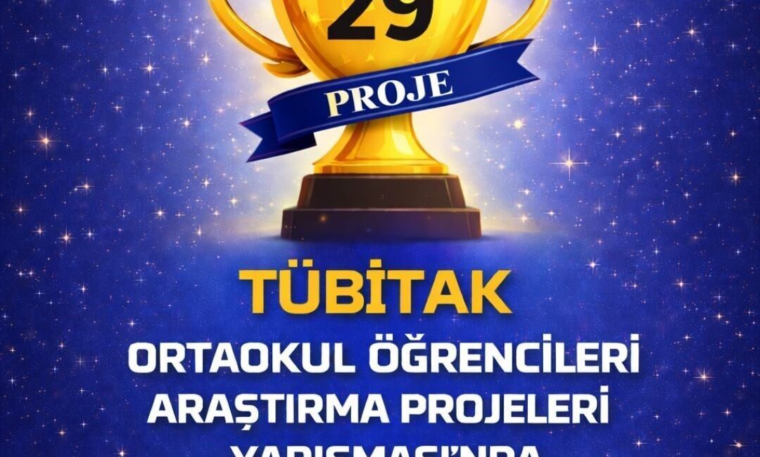 Erzurum, 20. TÜBİTAK Ortaokul Öğrencileri Araştırma Projeleri Yarışmasında 29 projeyle