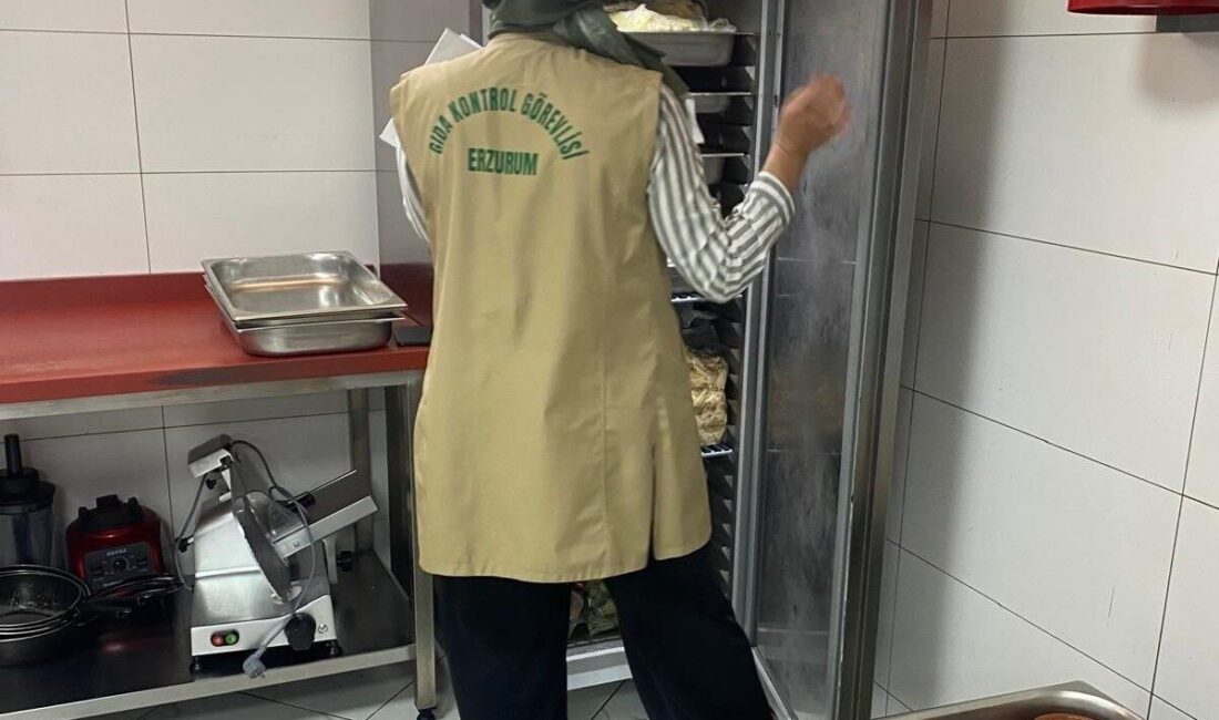 Erzurum’da 321 işletmeye yönelik denetim yapıldı. Erzurum’da yem, gıda ve