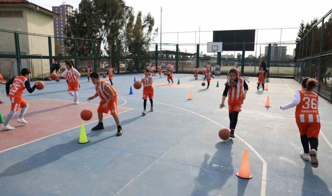 Akdeniz Belediyesi Spor Kulübü tarafından düzenlenen ücretsiz basketbol kursları, çocukları