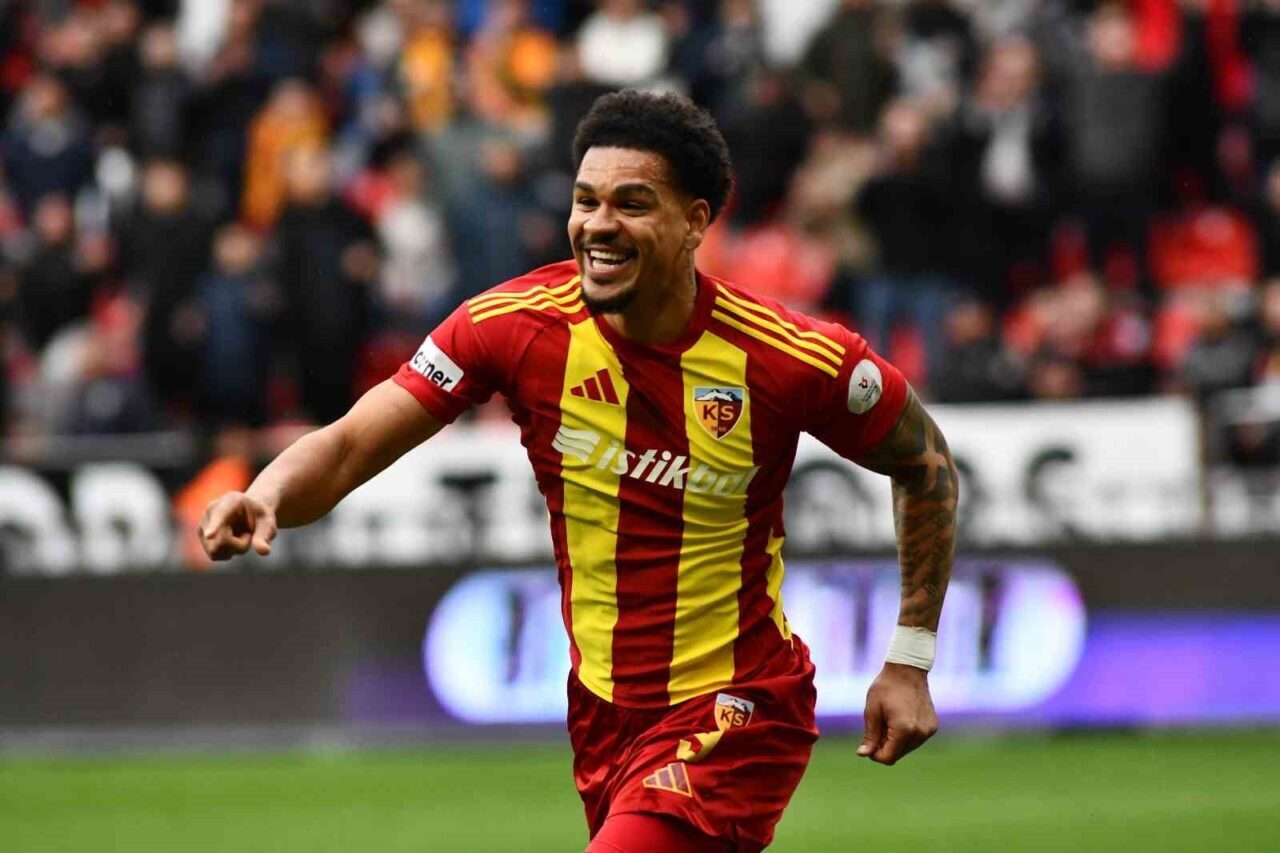 Süper Lig ekiplerinden Kayserispor’un Rus forveti German Onugkha ligdeki gol