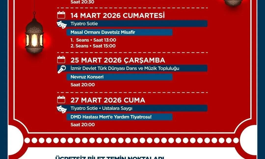 Germencik’te Mart ayı boyunca tiyatrodan konsere uzanan geniş kapsamlı kültür