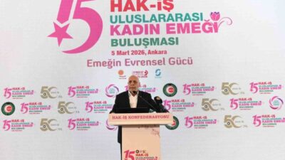 Hak İşçi Sendikası Konfederasyonu (HAK-İŞ) Genel Başkanı Mahmut Arslan, “Yüzde