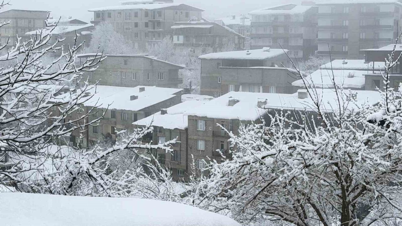 Hakkari’de Meteoroloji Genel Müdürlüğü’nün uyarılarının ardından kar yağışı etkisini artırdı.