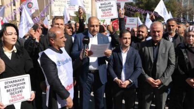 Hizmet-İş Sendikası Diyarbakır Şube Başkanı Ahmet Dinç ve Öz Sağlık