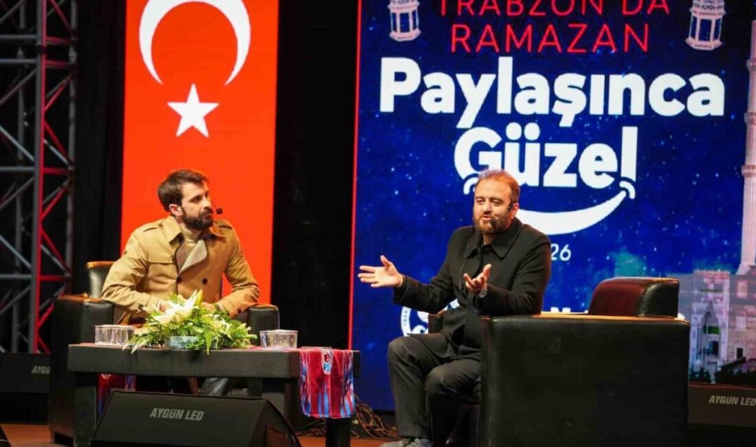 Trabzon Büyükşehir Belediyesi tarafından düzenlenen ‘Ramazan Sohbetleri’ programının konuğu olan
